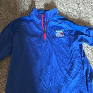 NHL NY Rangers Quarter Zip. NEVER worn size XL